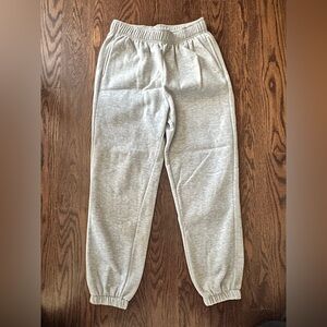 Fleece Lined Gray Jogger Pants
